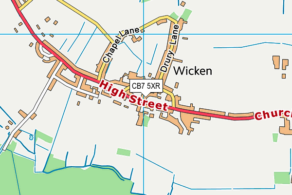 Map of WICKEN 1973 LIMITED at district scale