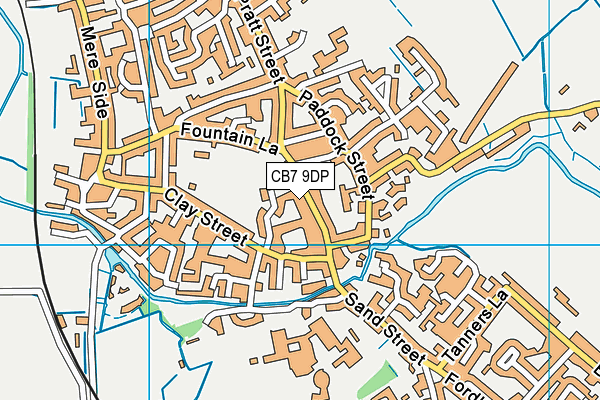 CB7 9DP map - OS VectorMap District (Ordnance Survey)