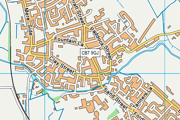 CB7 9GJ map - OS VectorMap District (Ordnance Survey)