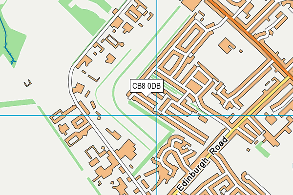 CB8 0DB map - OS VectorMap District (Ordnance Survey)