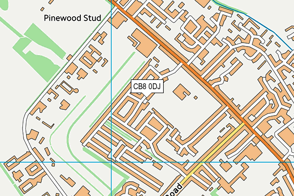 Scaltback Middle School (Closed) map (CB8 0DJ) - OS VectorMap District (Ordnance Survey)