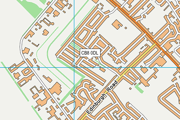 Paddocks Primary School map (CB8 0DL) - OS VectorMap District (Ordnance Survey)