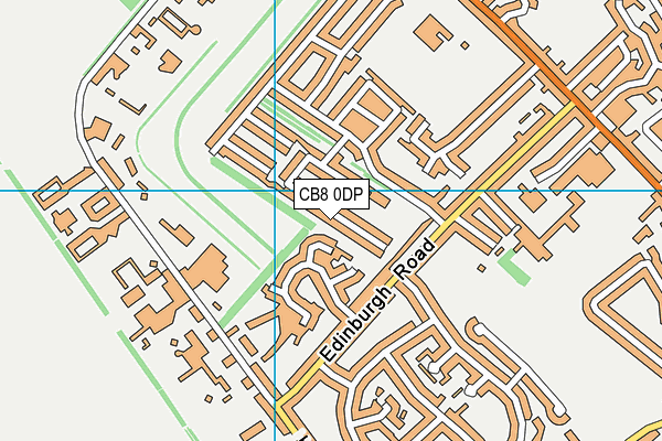 CB8 0DP map - OS VectorMap District (Ordnance Survey)