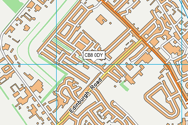 CB8 0DY map - OS VectorMap District (Ordnance Survey)