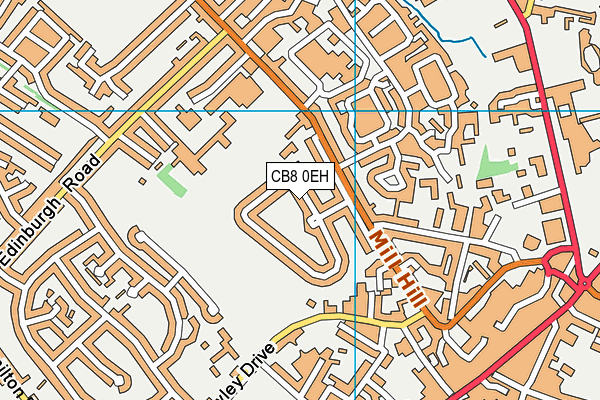 CB8 0EH map - OS VectorMap District (Ordnance Survey)