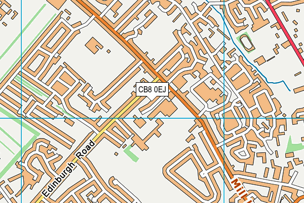 CB8 0EJ map - OS VectorMap District (Ordnance Survey)