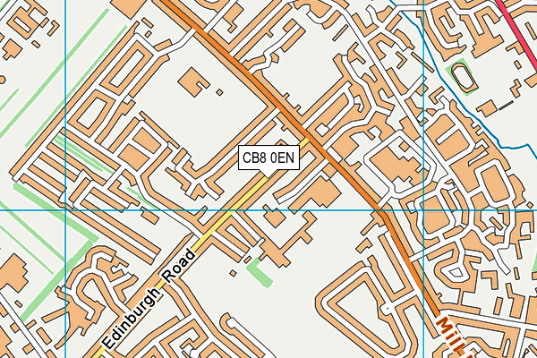 CB8 0EN map - OS VectorMap District (Ordnance Survey)
