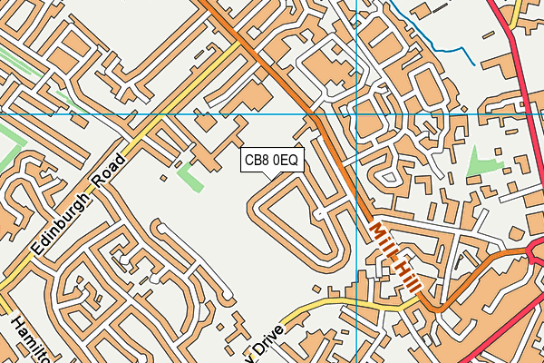 CB8 0EQ map - OS VectorMap District (Ordnance Survey)