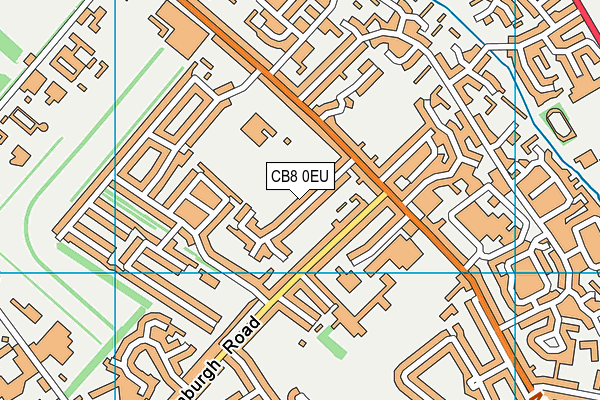 CB8 0EU map - OS VectorMap District (Ordnance Survey)