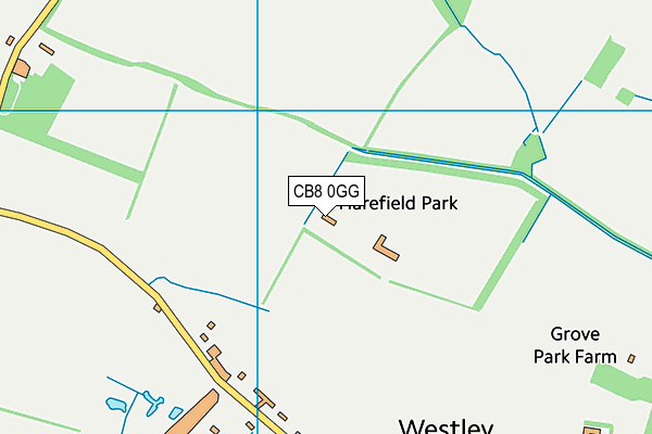 CB8 0GG map - OS VectorMap District (Ordnance Survey)