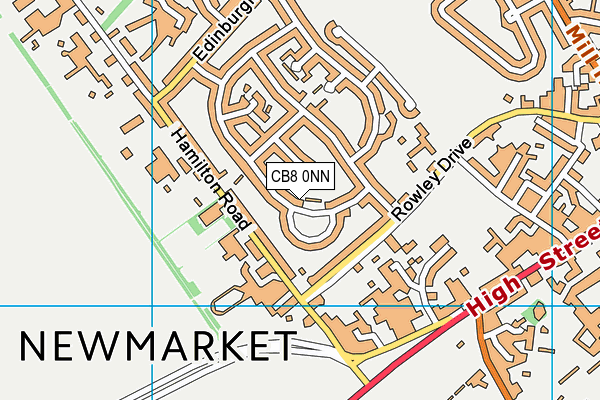 CB8 0NN map - OS VectorMap District (Ordnance Survey)