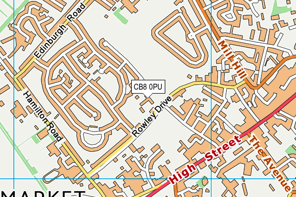 Houldsworth Valley Primary Academy map (CB8 0PU) - OS VectorMap District (Ordnance Survey)