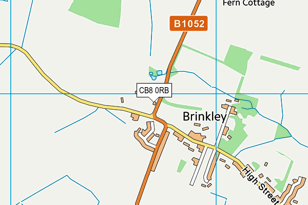 CB8 0RB map - OS VectorMap District (Ordnance Survey)