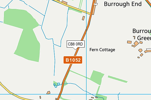 CB8 0RD map - OS VectorMap District (Ordnance Survey)