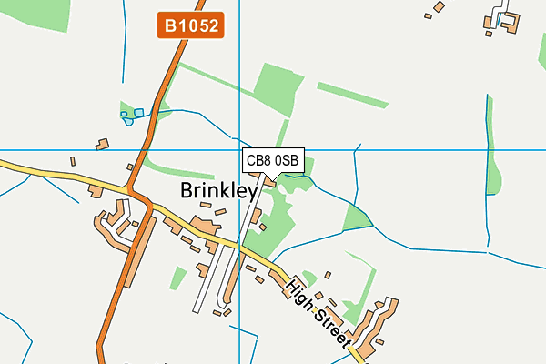 CB8 0SB map - OS VectorMap District (Ordnance Survey)