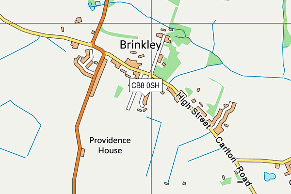 CB8 0SH map - OS VectorMap District (Ordnance Survey)