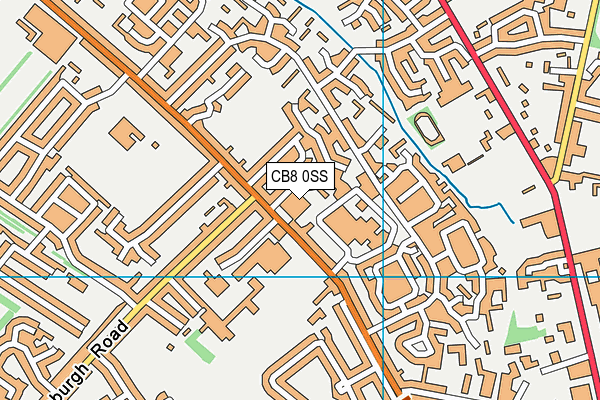 CB8 0SS map - OS VectorMap District (Ordnance Survey)