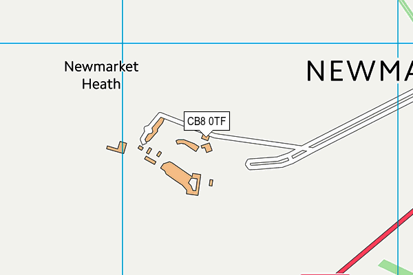 CB8 0TF map - OS VectorMap District (Ordnance Survey)