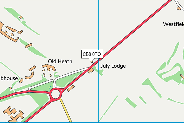 CB8 0TQ map - OS VectorMap District (Ordnance Survey)