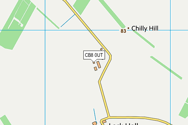 CB8 0UT map - OS VectorMap District (Ordnance Survey)
