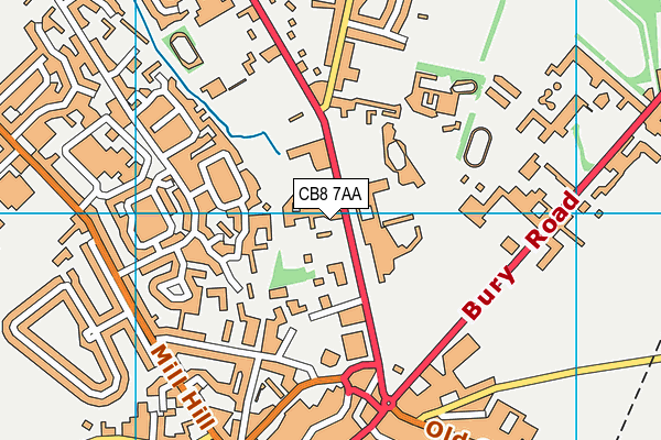 Fairstead House map (CB8 7AA) - OS VectorMap District (Ordnance Survey)