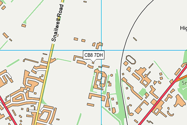 Snailwell Road map (CB8 7DH) - OS VectorMap District (Ordnance Survey)