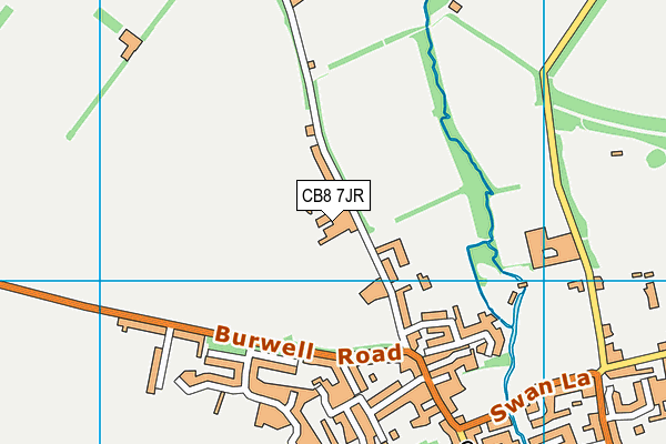 CB8 7JR map - OS VectorMap District (Ordnance Survey)