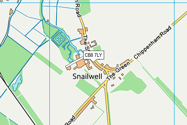 CB8 7LY map - OS VectorMap District (Ordnance Survey)