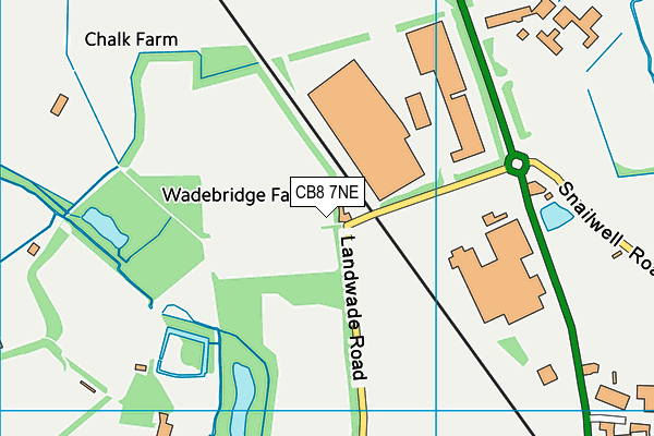 CB8 7NE map - OS VectorMap District (Ordnance Survey)