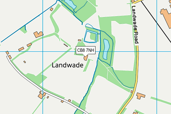 CB8 7NH map - OS VectorMap District (Ordnance Survey)