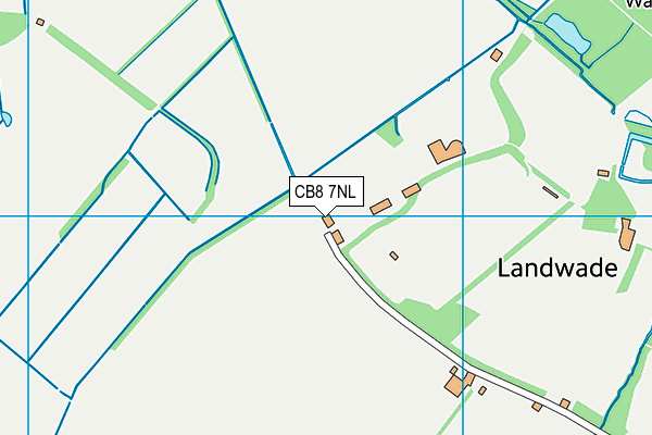 CB8 7NL map - OS VectorMap District (Ordnance Survey)
