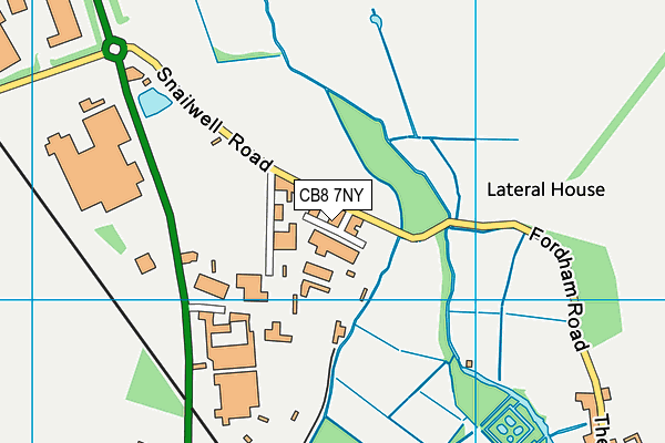 Lynx Fitness (Newmarket) map (CB8 7NY) - OS VectorMap District (Ordnance Survey)