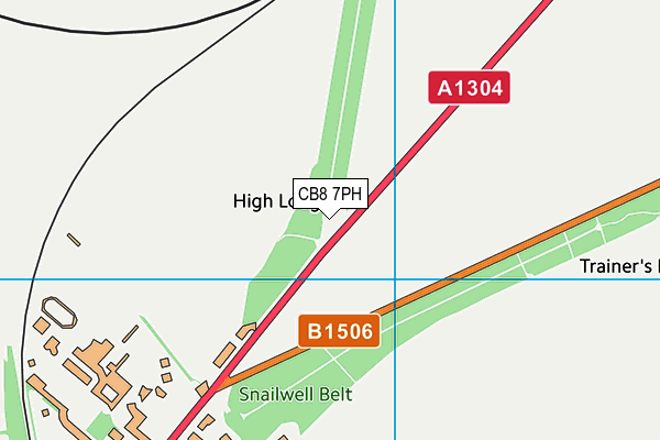 CB8 7PH map - OS VectorMap District (Ordnance Survey)