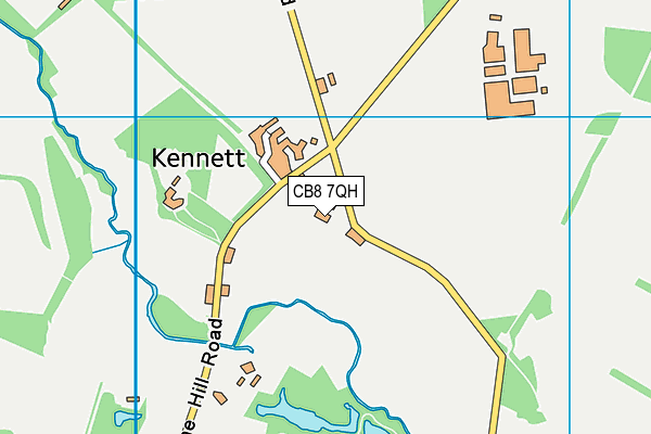 CB8 7QH map - OS VectorMap District (Ordnance Survey)