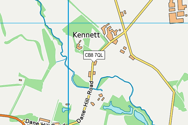 CB8 7QL map - OS VectorMap District (Ordnance Survey)