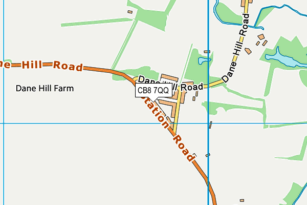 Kennett Primary School map (CB8 7QQ) - OS VectorMap District (Ordnance Survey)