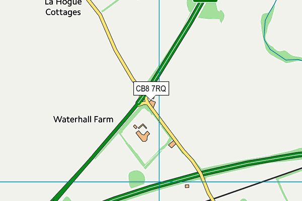 CB8 7RQ map - OS VectorMap District (Ordnance Survey)