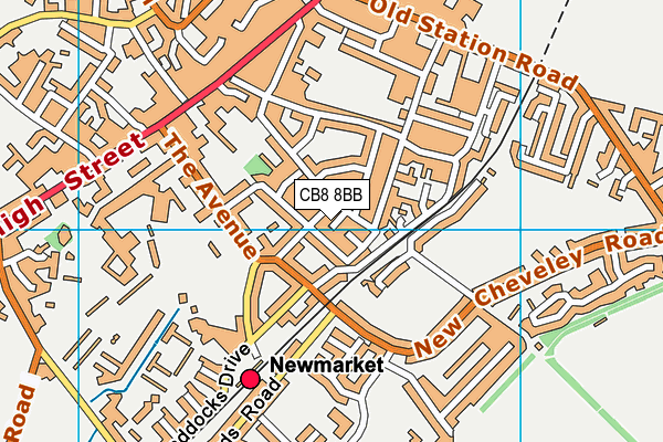 CB8 8BB map - OS VectorMap District (Ordnance Survey)
