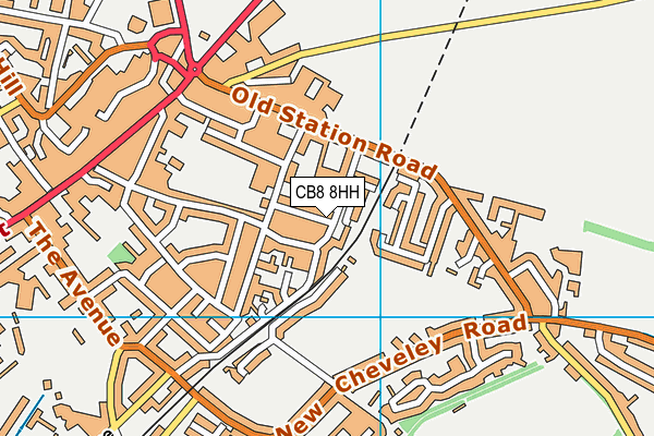 CB8 8HH map - OS VectorMap District (Ordnance Survey)