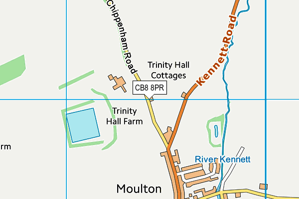 Moulton Church of England Voluntary Controlled Primary School map (CB8 8PR) - OS VectorMap District (Ordnance Survey)