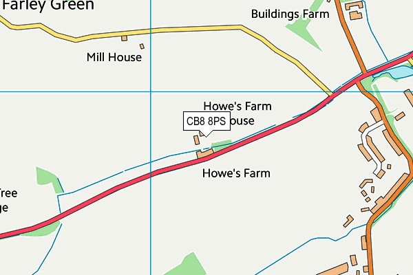 CB8 8PS map - OS VectorMap District (Ordnance Survey)