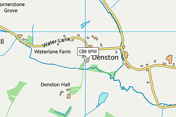 CB8 8PW map - OS VectorMap District (Ordnance Survey)