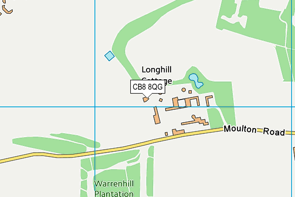 CB8 8QG map - OS VectorMap District (Ordnance Survey)