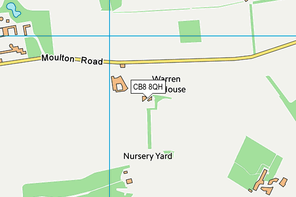 CB8 8QH map - OS VectorMap District (Ordnance Survey)