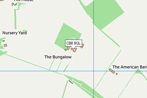 CB8 8QL map - OS VectorMap District (Ordnance Survey)