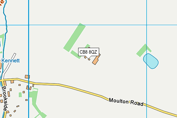 CB8 8QZ map - OS VectorMap District (Ordnance Survey)