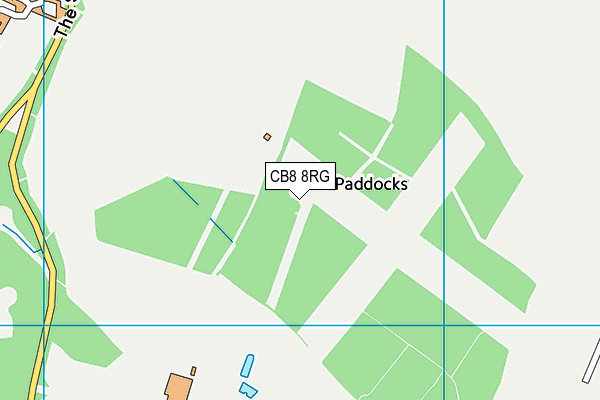 CB8 8RG map - OS VectorMap District (Ordnance Survey)