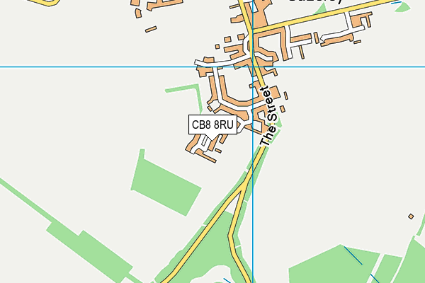 CB8 8RU map - OS VectorMap District (Ordnance Survey)