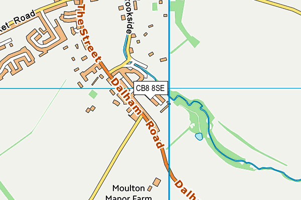 CB8 8SE map - OS VectorMap District (Ordnance Survey)
