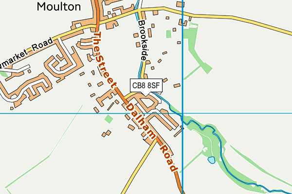 CB8 8SF map - OS VectorMap District (Ordnance Survey)